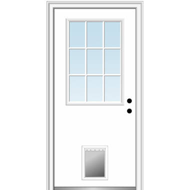 Exterior door with cat door 2024 built in